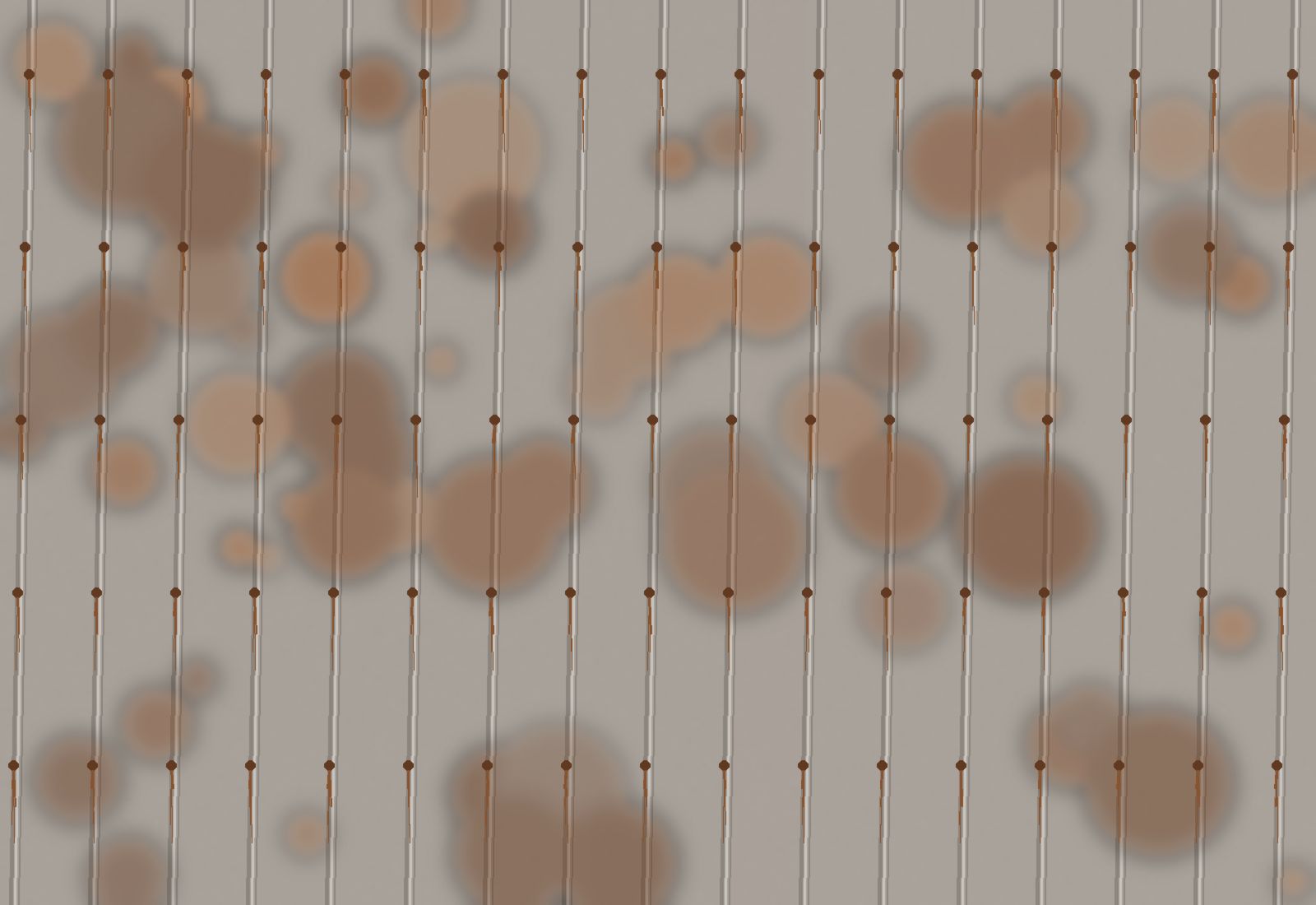 Weathered metal roof surface before restoration (illustration)